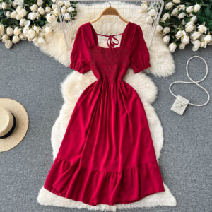 French-style Vintage Platycodon Fairy Dress New Gentle Summer Design