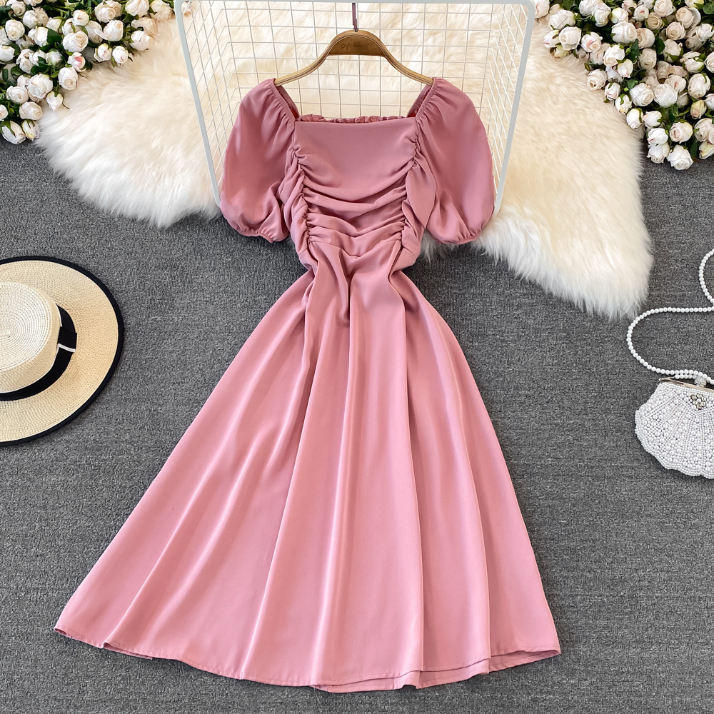 Summer Retro French-style Tangerine First-love Dress Forest-style Skirt - Image 4