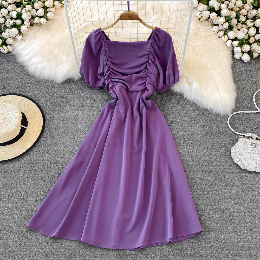 Summer Retro French-style Tangerine First-love Dress Forest-style Skirt - Image 8