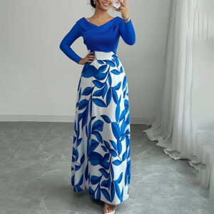 New Stylish Elegant Retro-inspired Casual Loose-fit Printed Dress