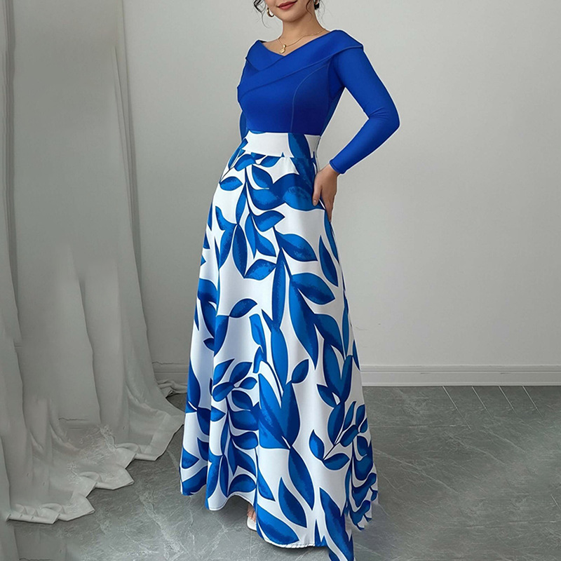 New Stylish Elegant Retro-inspired Casual Loose-fit Printed Dress - Image 3