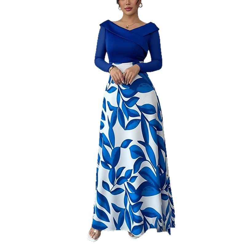 New Stylish Elegant Retro-inspired Casual Loose-fit Printed Dress - Image 5