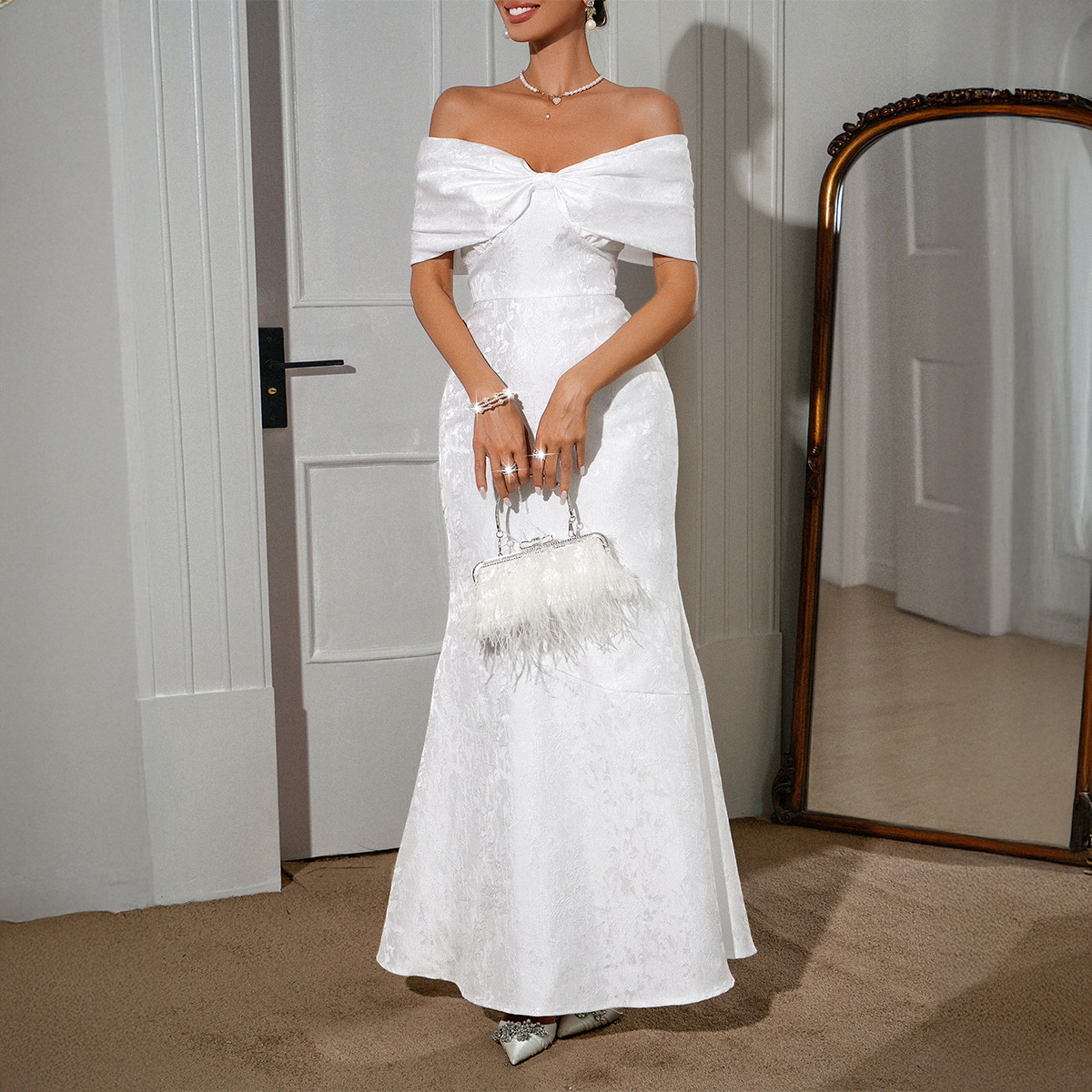 French-style Elegant Socialite-inspired Tube Dress For Women