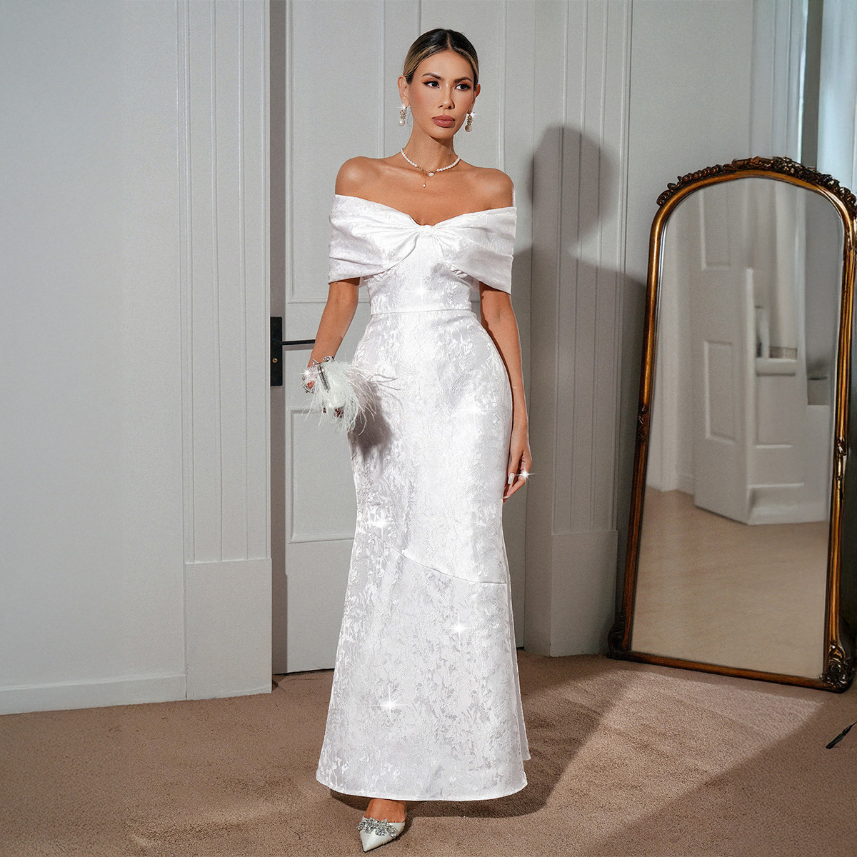 French-style Elegant Socialite-inspired Tube Dress For Women - Image 3