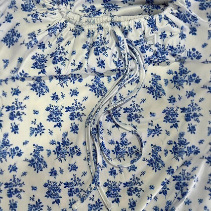 French-style Fashionable Puff-sleeved Floral Dopamine-chic Dress - Image 4