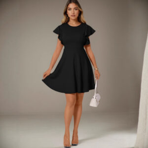 Summer Crew-neck Short Mini Skirt