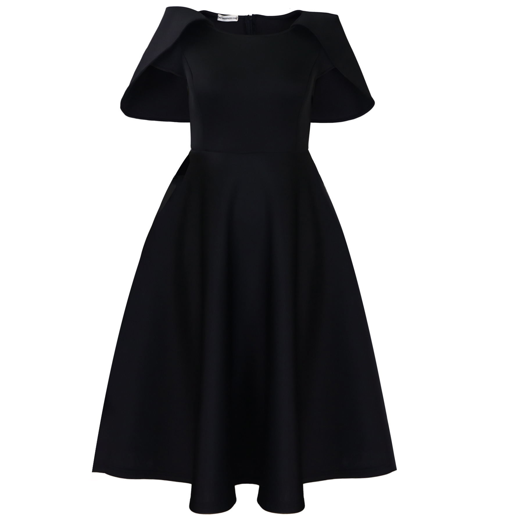 Womens Solid-Color Casual Chic Dress - Image 9