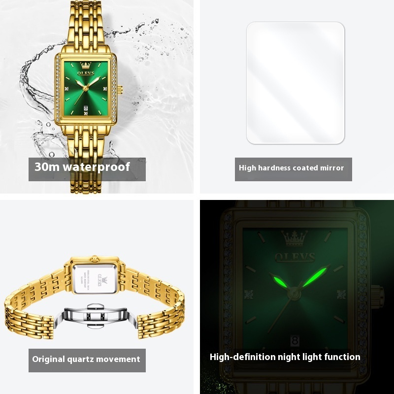 Women's All-match Simple Square Fashion Quartz Watch - Image 3