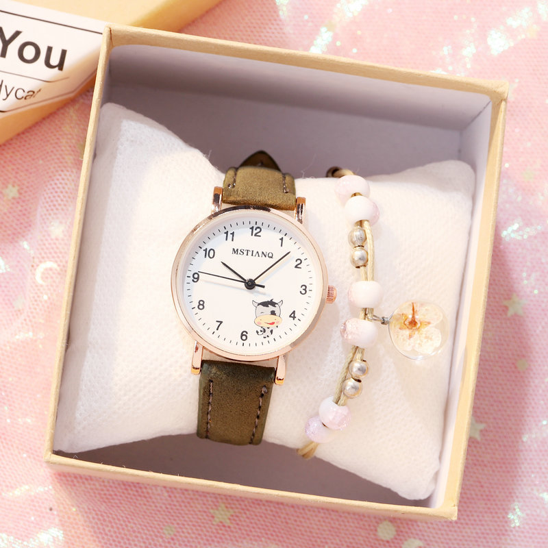 Waterproof Korean Cute Girlfriends Pointer Cartoon Electronic Quartz Watch - Image 3
