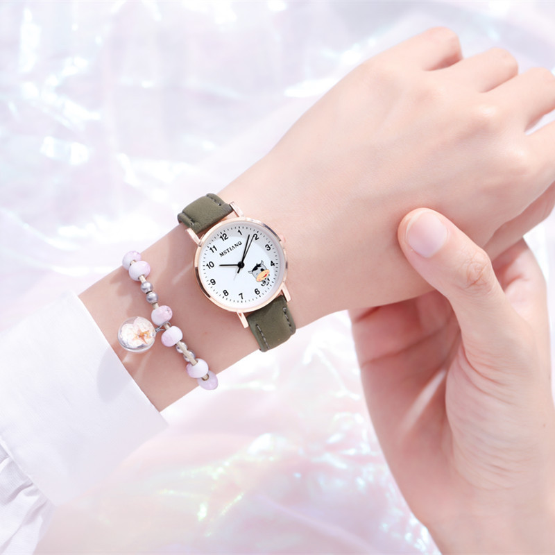 Waterproof Korean Cute Girlfriends Pointer Cartoon Electronic Quartz Watch - Image 6