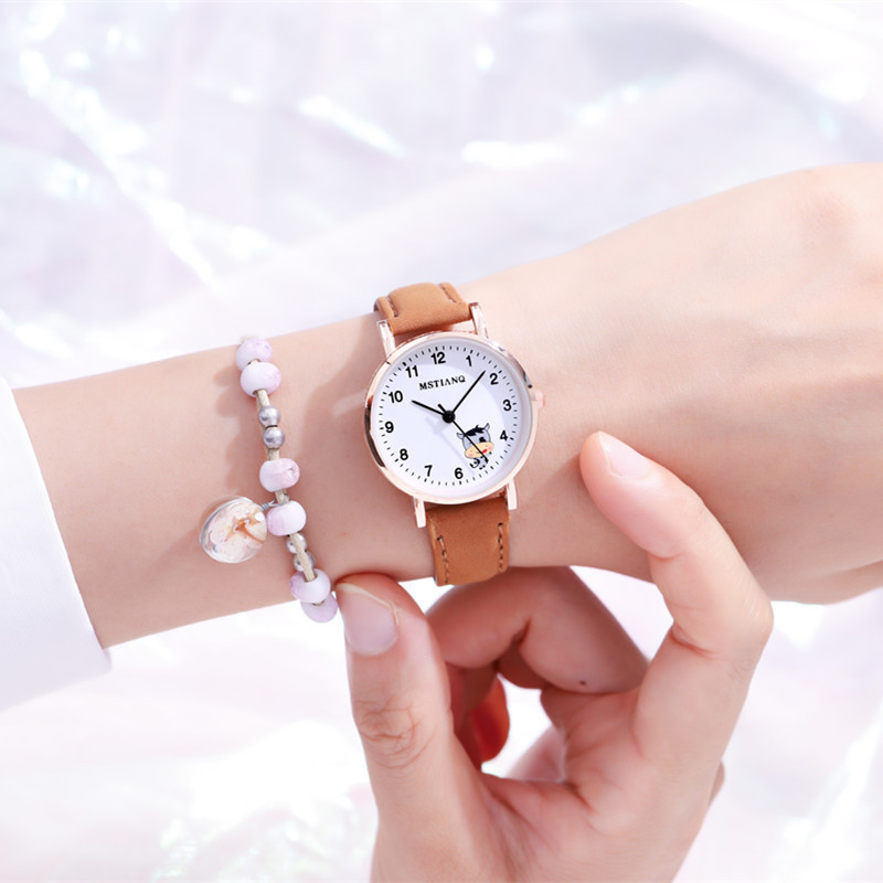 Waterproof Korean Cute Girlfriends Pointer Cartoon Electronic Quartz Watch - Image 9