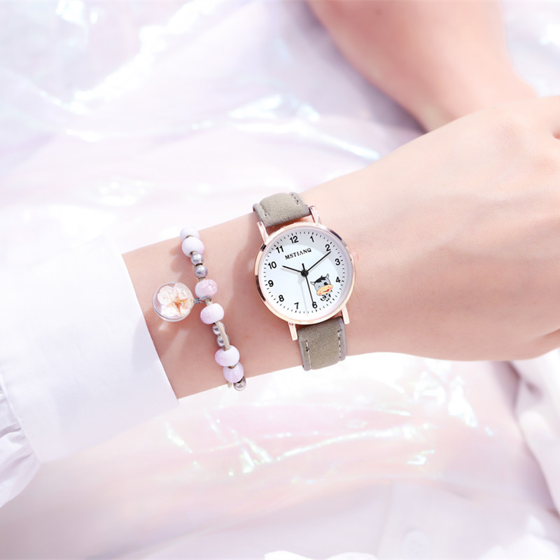Waterproof Korean Cute Girlfriends Pointer Cartoon Electronic Quartz Watch - Image 10