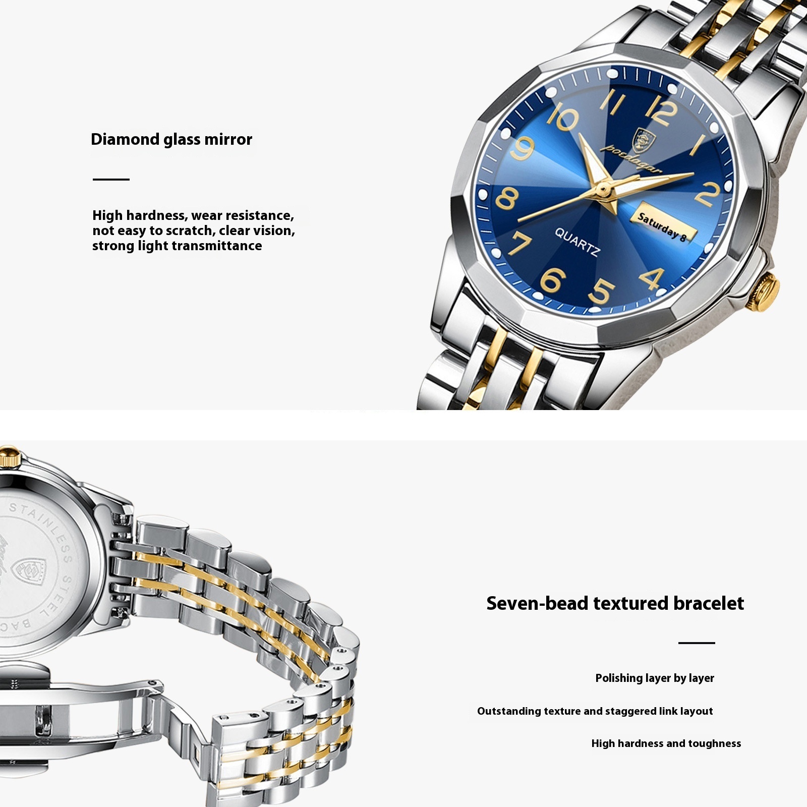 Women's Waterproof Double Calendar Watch - Image 2