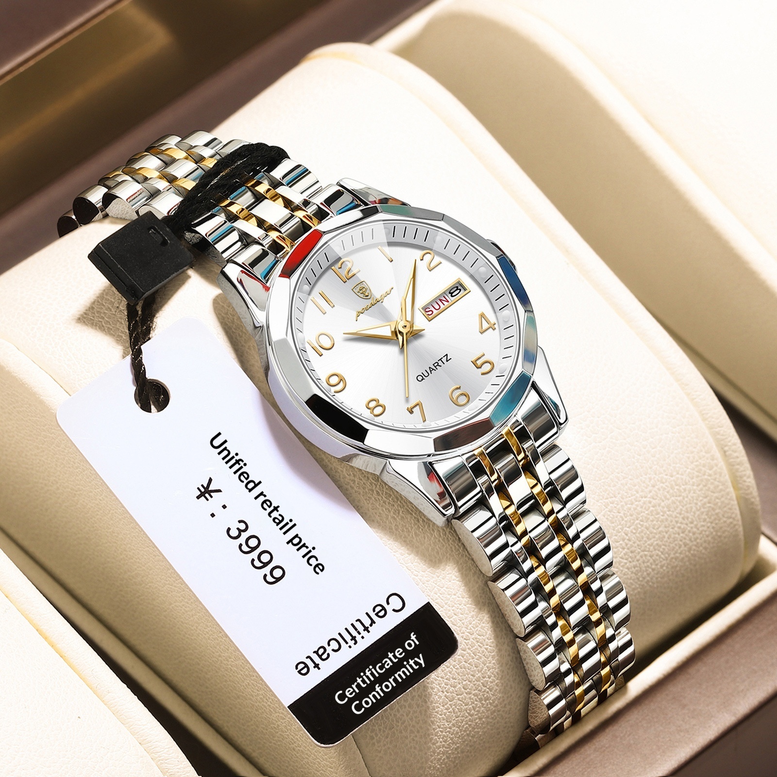 Women's Waterproof Double Calendar Watch - Image 5