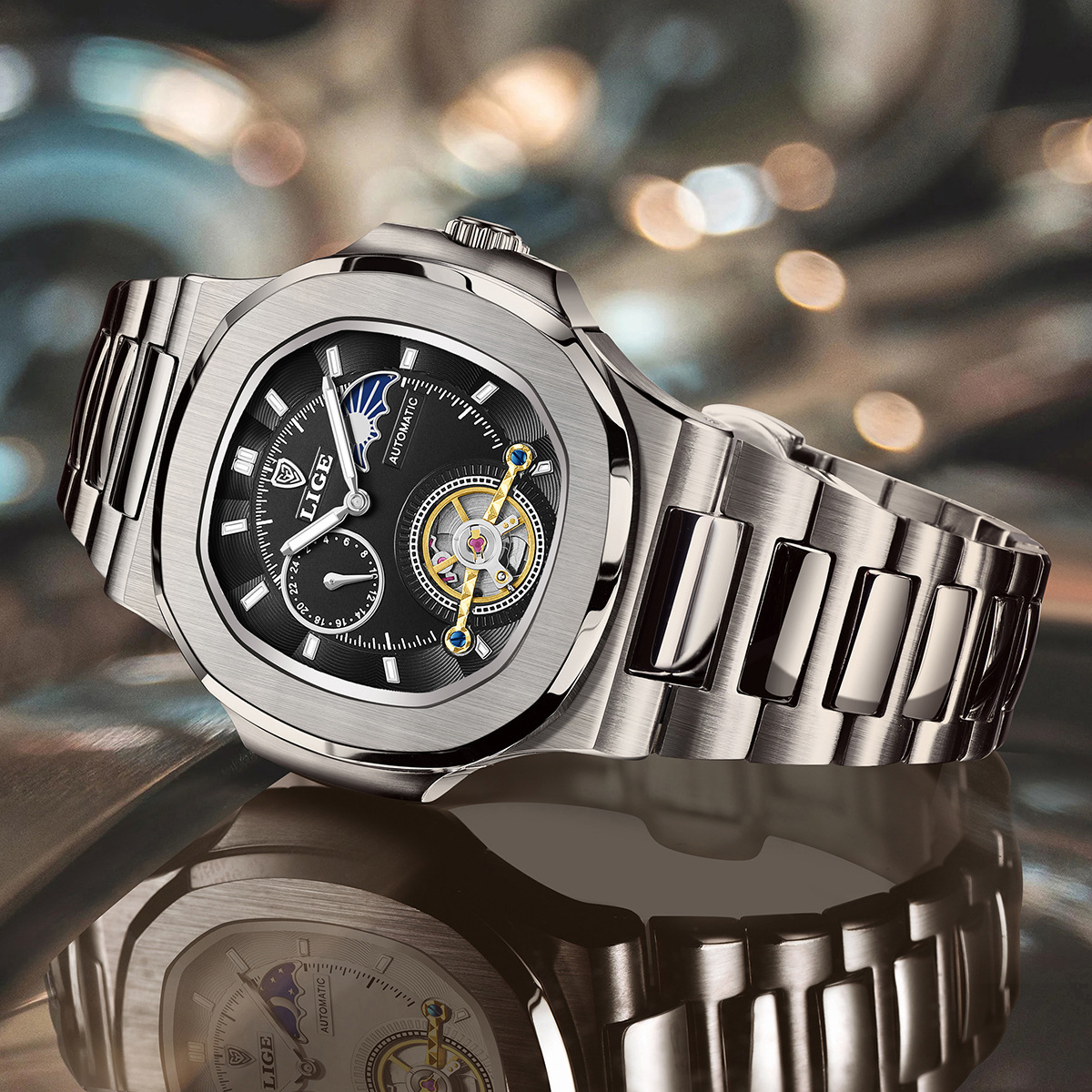 Men's Fashion Business Automatic Mechanical Watch - Image 3