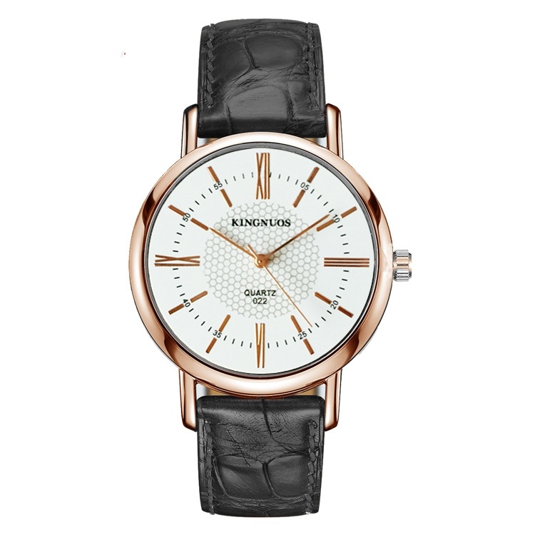 Fashionable Rose Gold Roman Digital Belt Couple Student Belt Watch Factory Direct Sales - Image 3