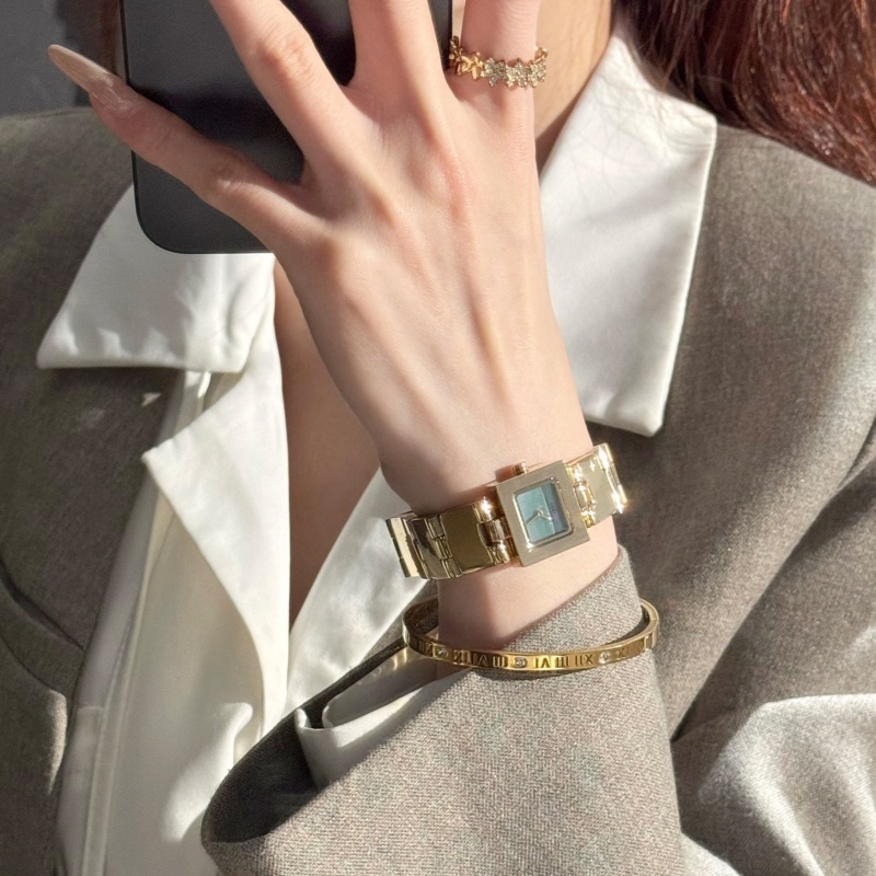 Small Square Watch Light Luxury Niche Fashionable Minimalis For Women - Image 6