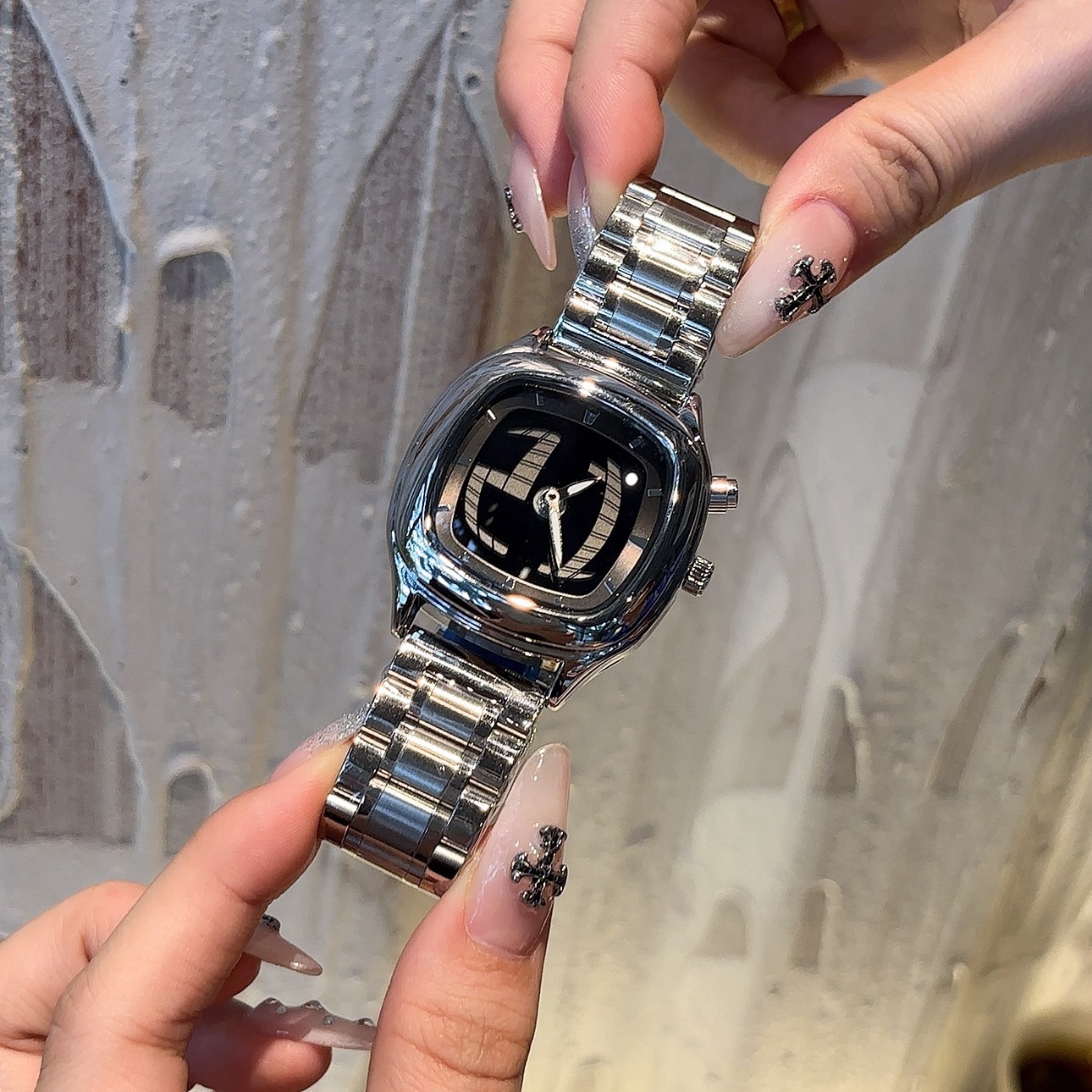 Retro-style Digital Display Watch With Hands And Numbersexclusive Trendy Quartz Timepiece - Image 3